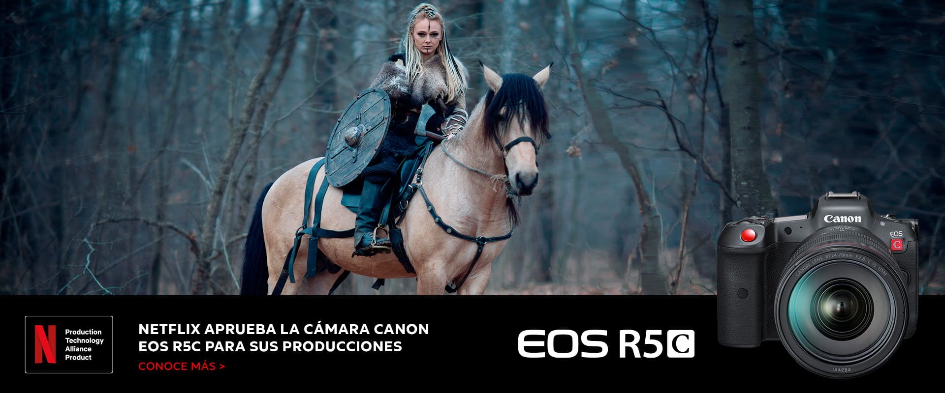 NETFLIX aprueba la cámara Canon EOS R5C para sus producciones
