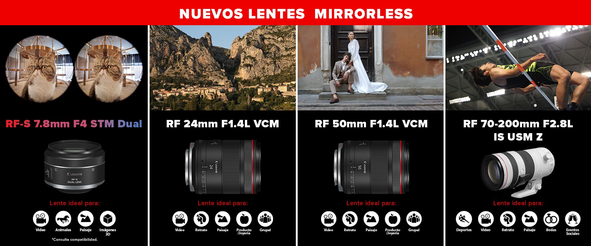 Nuevos Lentes Mirrorless