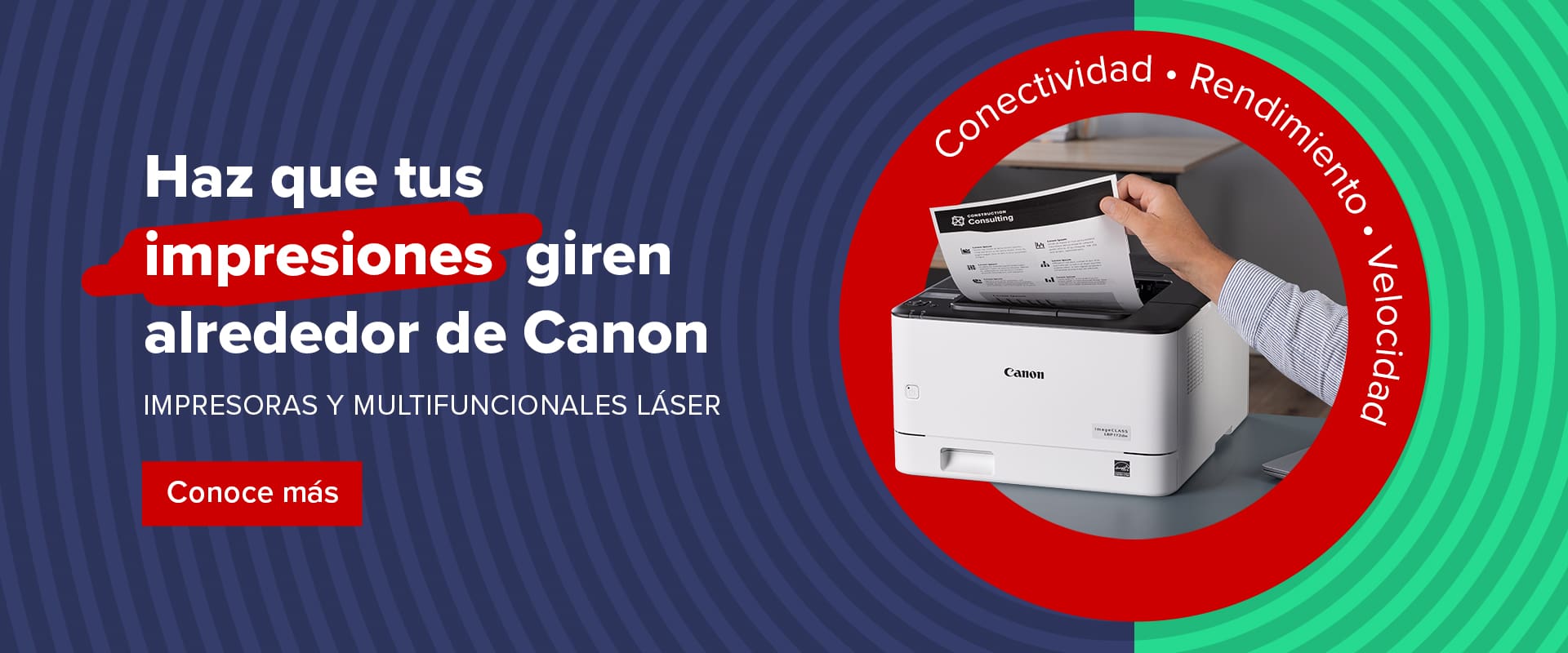 Haz que tus impresiones giren alrededor de Canon