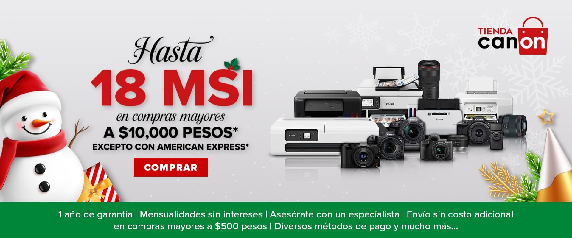 Tienda Canon - Hasta 18 MSI en compras