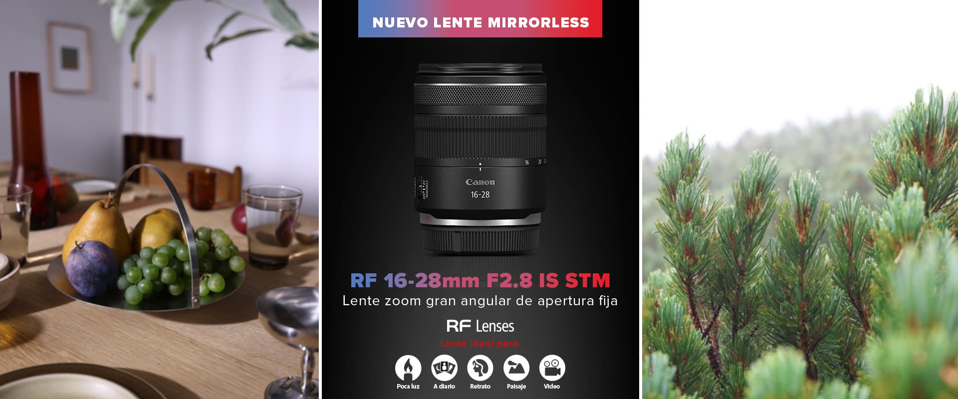 Nuevo Lente Zoom Gran Angular de Apertura Fija